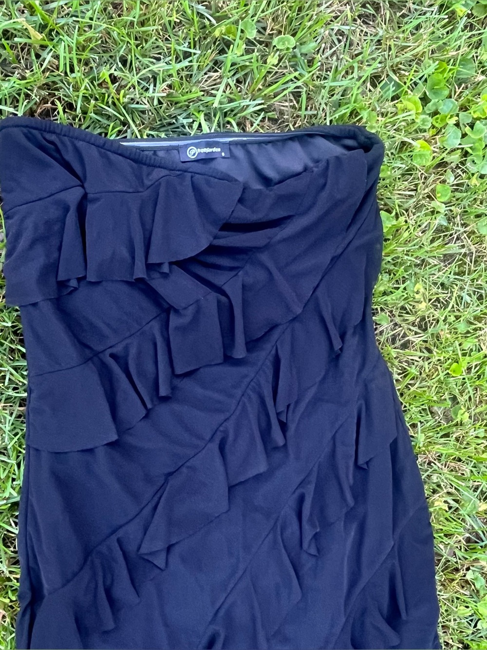 Strapless Ruffle Dress - Picture 2 of 8